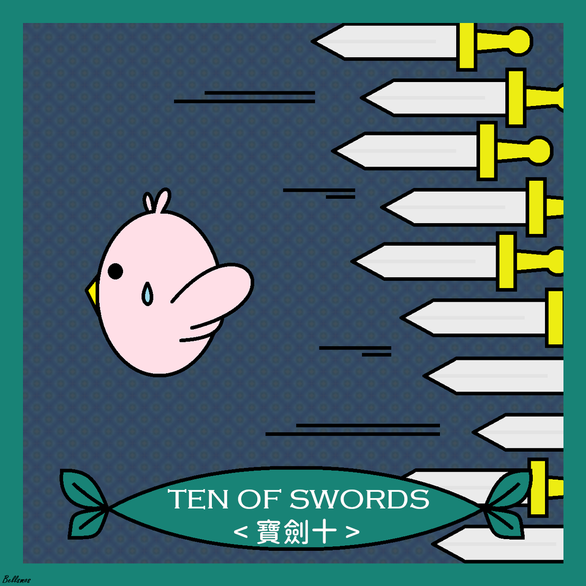 Bellsmos_2018's tweet photo. ● Ten of Swords - #Painful &amp; #Exhausted
-
-
#Bellsmos #BellsmosFally #Art #Birds #BirdArt #Cute #Comics #Color #Draw #Doodle #Design #Illustrate #Illustration #Illustrator #Illust #Love #Life #Paintings #Style #DigitalArt #イラスト #落書き #絵描き #Deck #Card #Divination #Tarot https://t.co/1kuDccGuWu