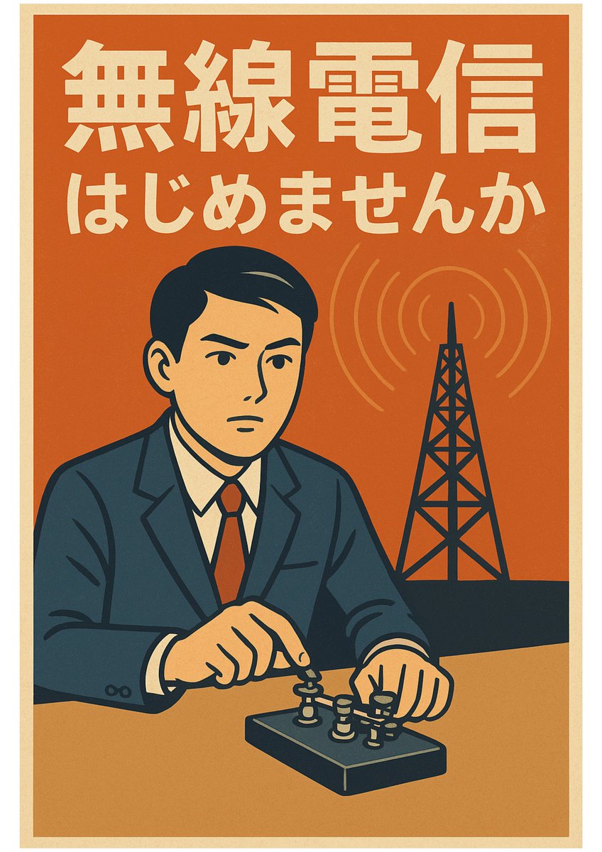 「無線電信はじめませんか」プロジェクト（仮）（←勝手に言ってるだけ笑）
A1Club和文寺子屋出張所（←勝手に言ってるだけで非公認W）的に、ほぼ毎朝（ほぼですよ）5時20分頃〜6時頃（Max6時半頃）7.022.5あたり、夜は430.081もok
初心者の皆さん寺子屋的に使ってください🙋‍♂️
私もほぼ初心者です😅