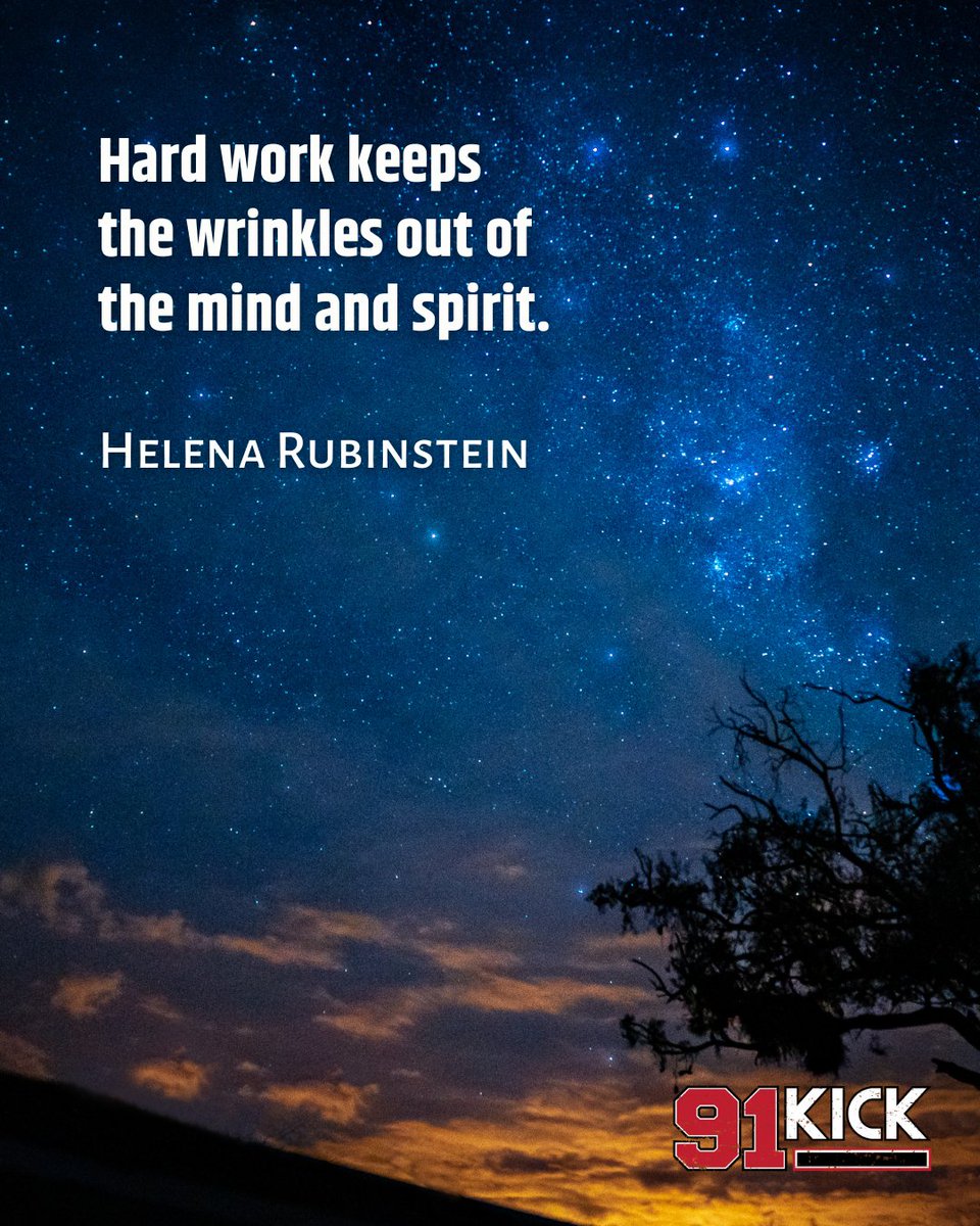 Hard work keeps the wrinkles out of the mind and spirit. Helena Rubinstein