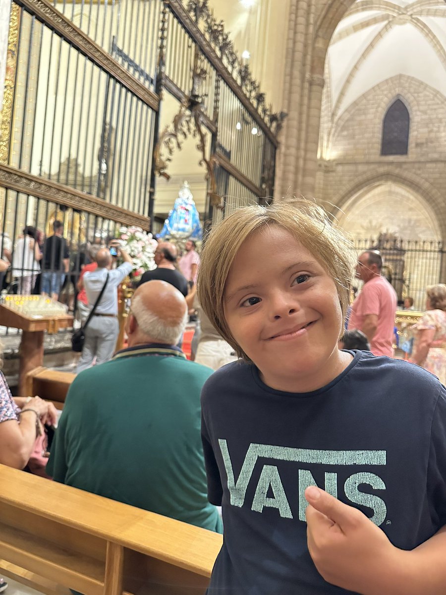 Despidiendo a la Virgen de la Fuensanta.