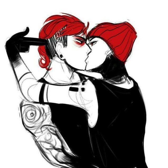 HiiroSandwhich's tweet image. i love how some fandoms just have THE fandom artwork that everyone knows, idk its so cute how we can all come together as one thanks to sup jew, homophobic cw, and joshler