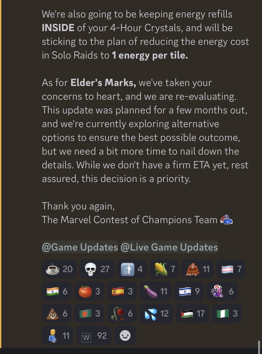 Lucky_Lefty01's tweet image. New discord post it looks like they are starting to listen alittle bit