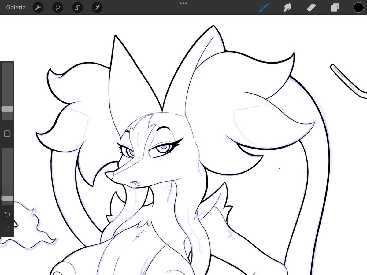 Sé que los tengo algo abandonados, pero estoy dibujando una mami mega delphox en proceso, nomás que ando algo ocupado con mi trabajo, amigos y últimamente me dio por stremear en estos así que ando algo perdido con los dibujos 🤫