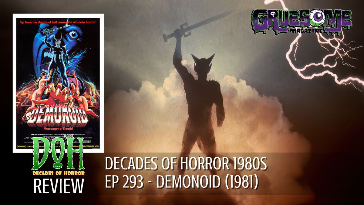 DoH 80s 293 is ALIVE! A movie featuring multiple crawling, severed hands. Jerry Chandler joins us late to lend a hand. Enjoy our talkabout!
DEMONOID (1981) – Episode 293 – Decades of Horror 1980s gruesomemagazine.com/2025/09/15/dem… via <a href="/gruesomemag/">Gruesome Magazine</a>