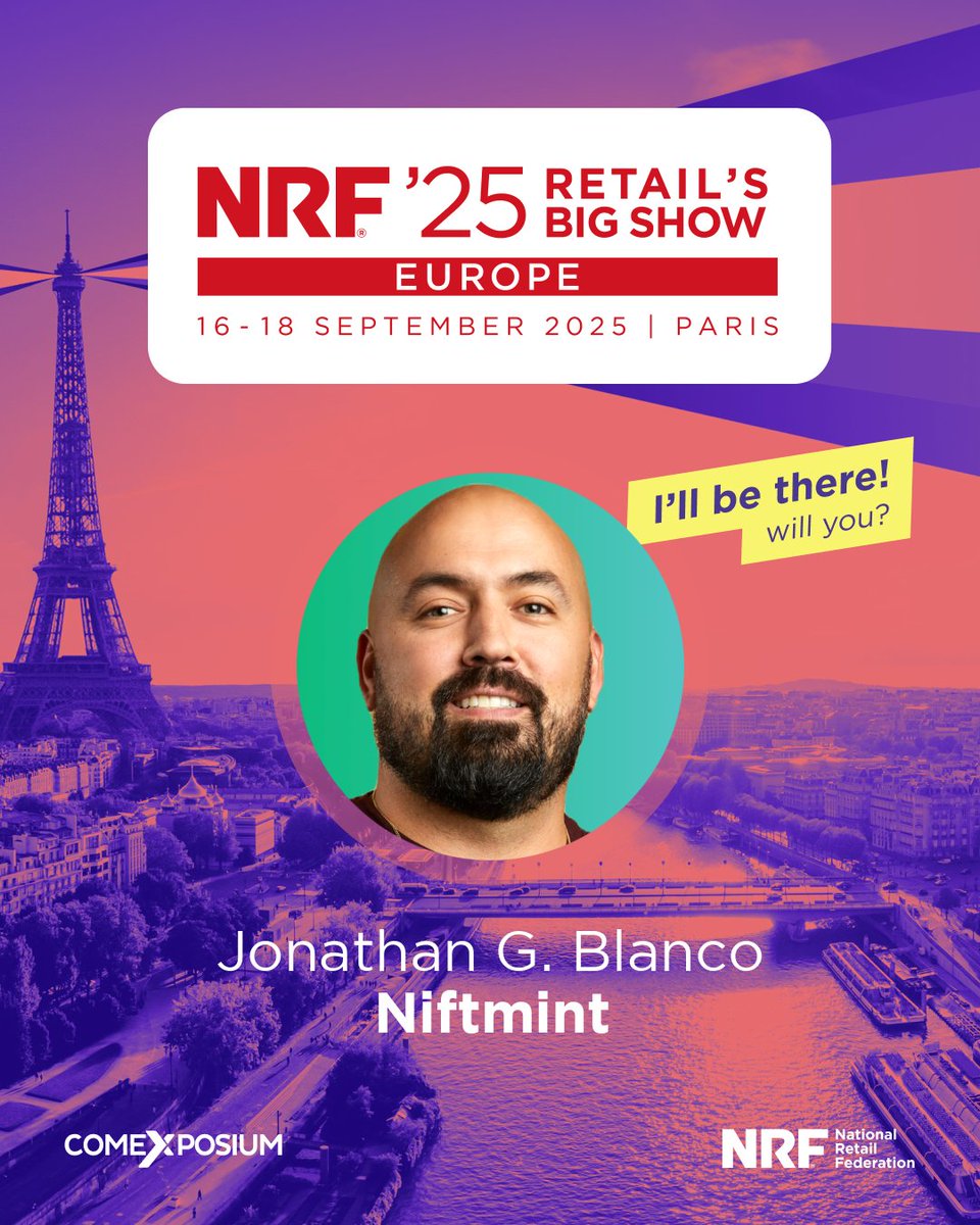 Stop by the <a href="/niftmint/">Niftmint</a> booth during <a href="/nrfeurope/">NRF 2025: Retail's Big Show Europe</a> to learn more about product authentication and loyalty for your brand. 

Meet with our CEO, <a href="/jgproduct/">Jonathan G. ₿lanco 🛠🦄</a>!