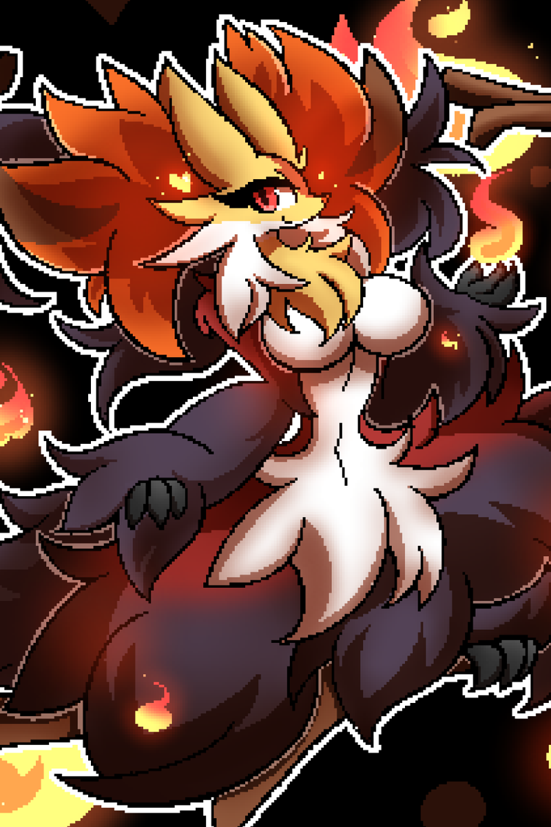 I love Mega Delphox, looks great!! ❤️🔥