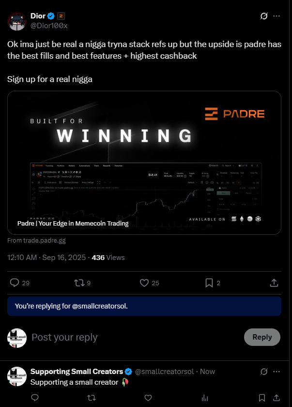 Supporting Small Creators tweet media