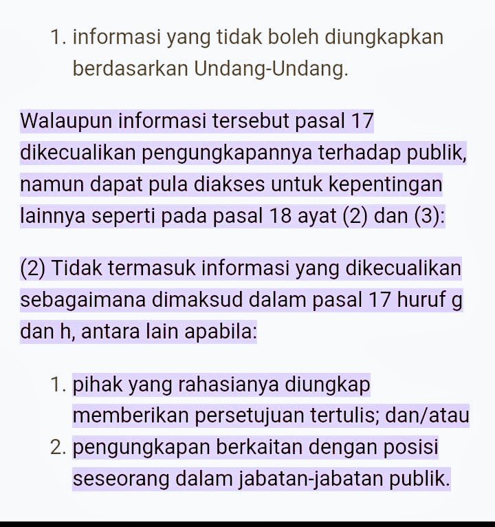 bubjoen's tweet photo. @tempodotco Pasal 18 UU nomor 14/2008 tentang KIP https://t.co/FX0KYe7ljj