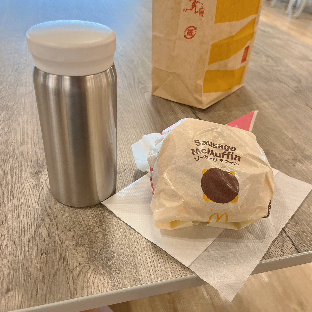 yukyukyukz's tweet image. 旅立ちのマック🍔