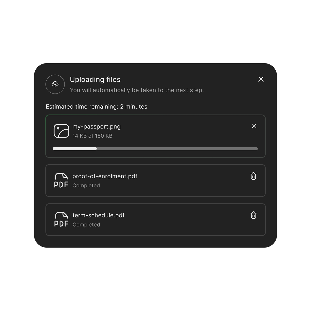 flow from a new project