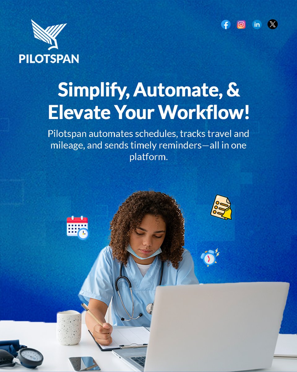 pilotspan's tweet image. Turn complexity into clarity. The future of home health is simple, automated, and elevated with smart technology and optimum care delivery. 💡
#Pilotspan #UnitedStates #HomeHealthTech #SmartWorkflow #HealthcareSimplified
