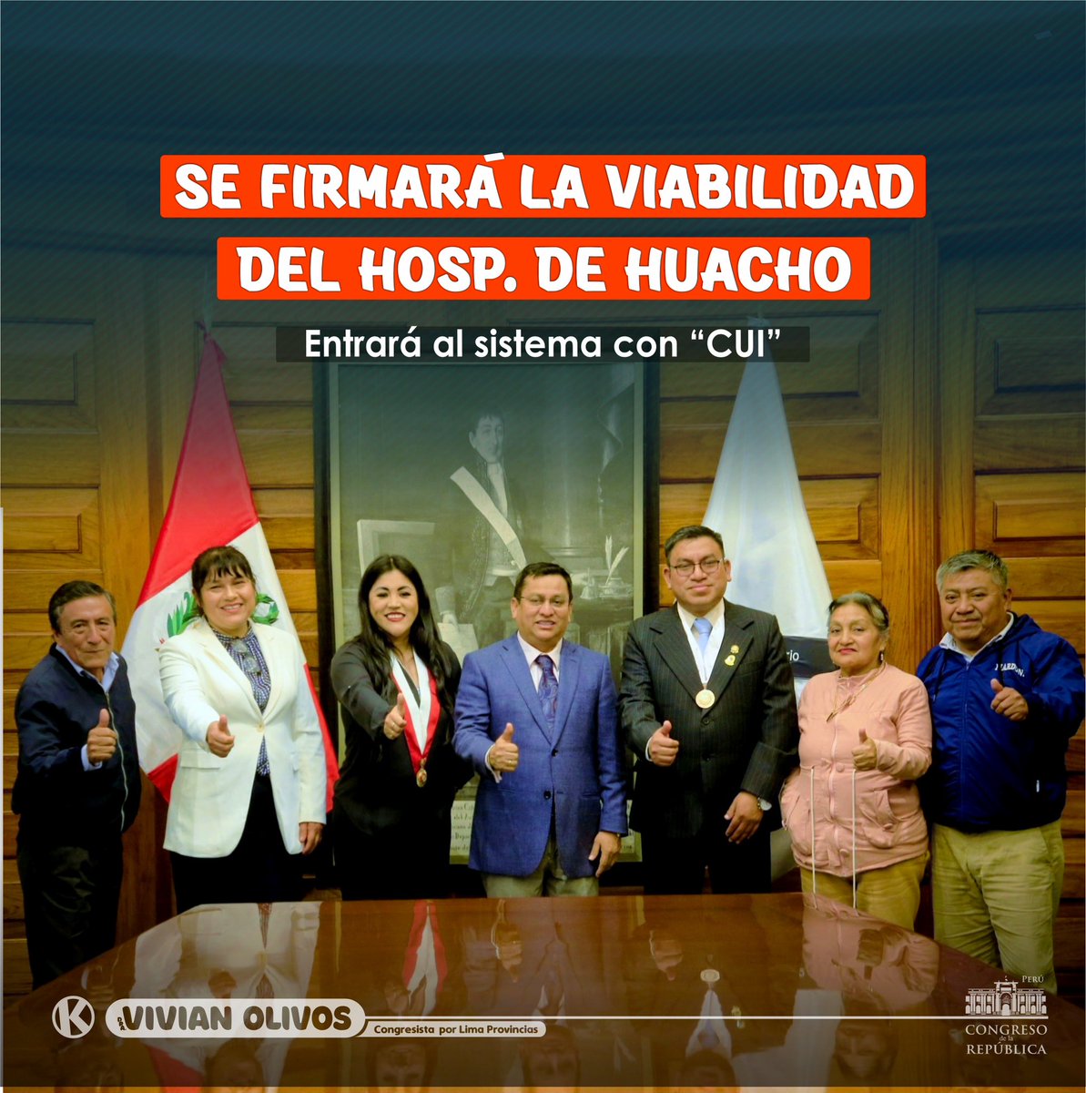 VivianOlivos's tweet photo. ✅ #LOGRADO: El 22 de setiembre se firmará la viabilidad del proyecto de la construcción del Hospital Regional de Huacho; logramos esto junto al personal de salud y la sociedad civil, con el ministro de salud anunciamos este gran logro.

#ConLaPoblación #RegiónLima #VivianOlivos https://t.co/pmfItPOCrI