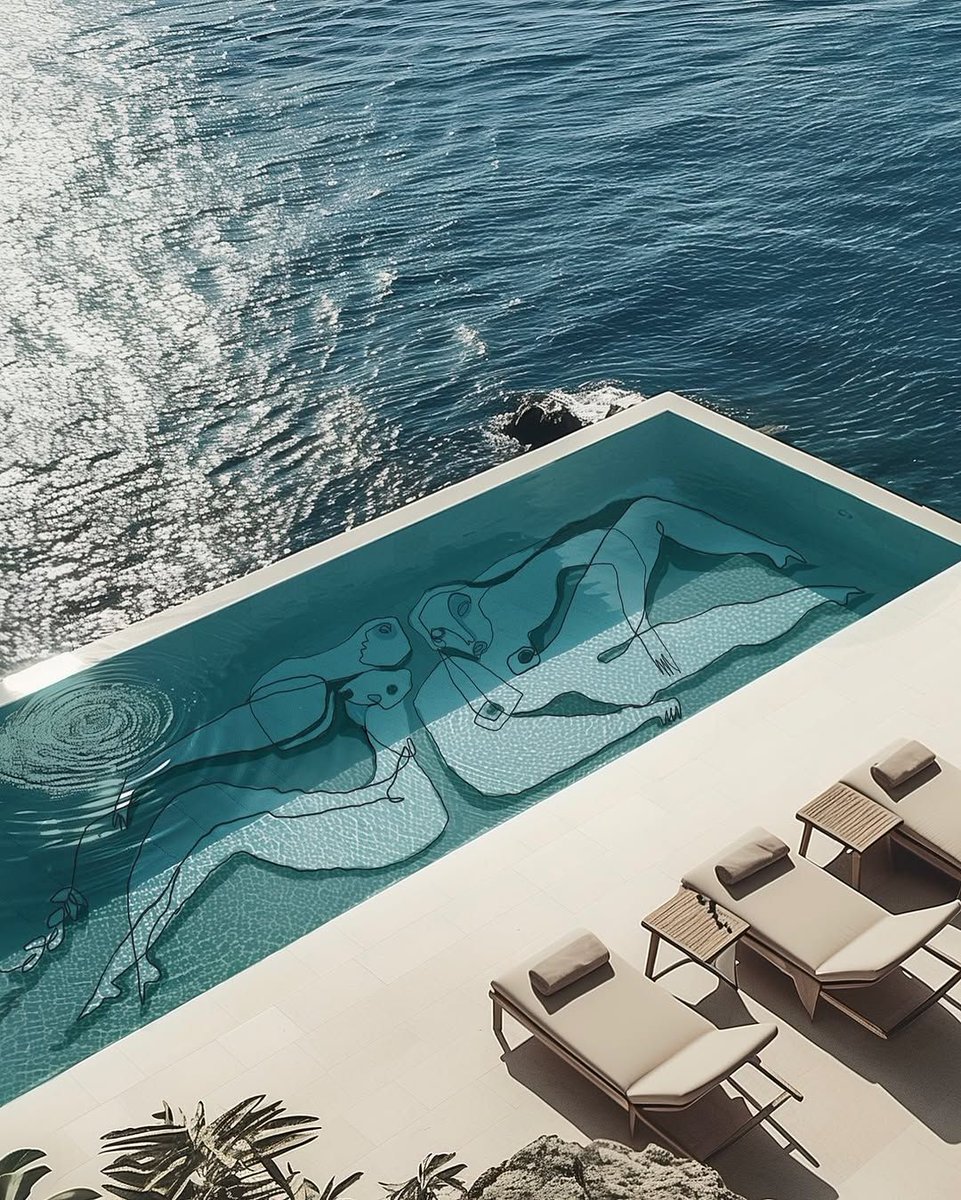 Artistic swimming pools by artist Koketit