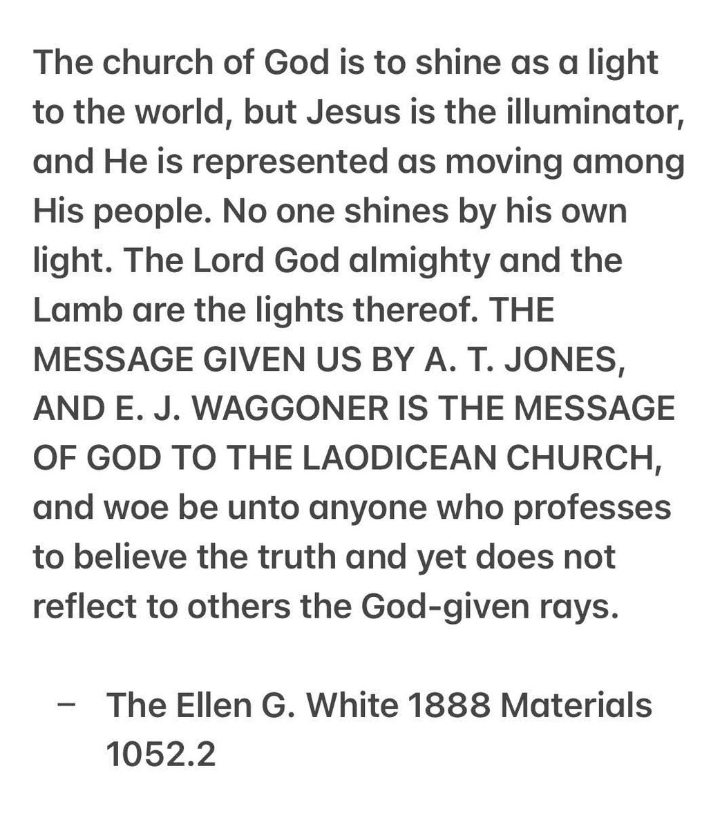 Godwakeupcall's tweet image. Righteousness by faith

m.egwwritings.org/en/book/428.92…

#light #righteousness #scriptures #AdventistYouth #ellenwhite #quoteoftheday #truthbetold #adventistchurch