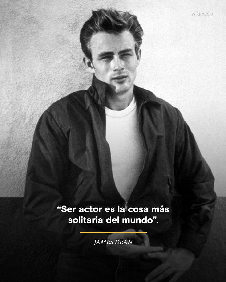 #HoyEnLaHistoria En 1955, moría James Dean, actor estadounidense y símbolo del cine juvenil de los años 50.