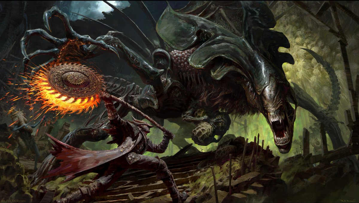 cimerians's tweet image. art by RJ Palmer
#bloodborne  #xenomorph  #crossover