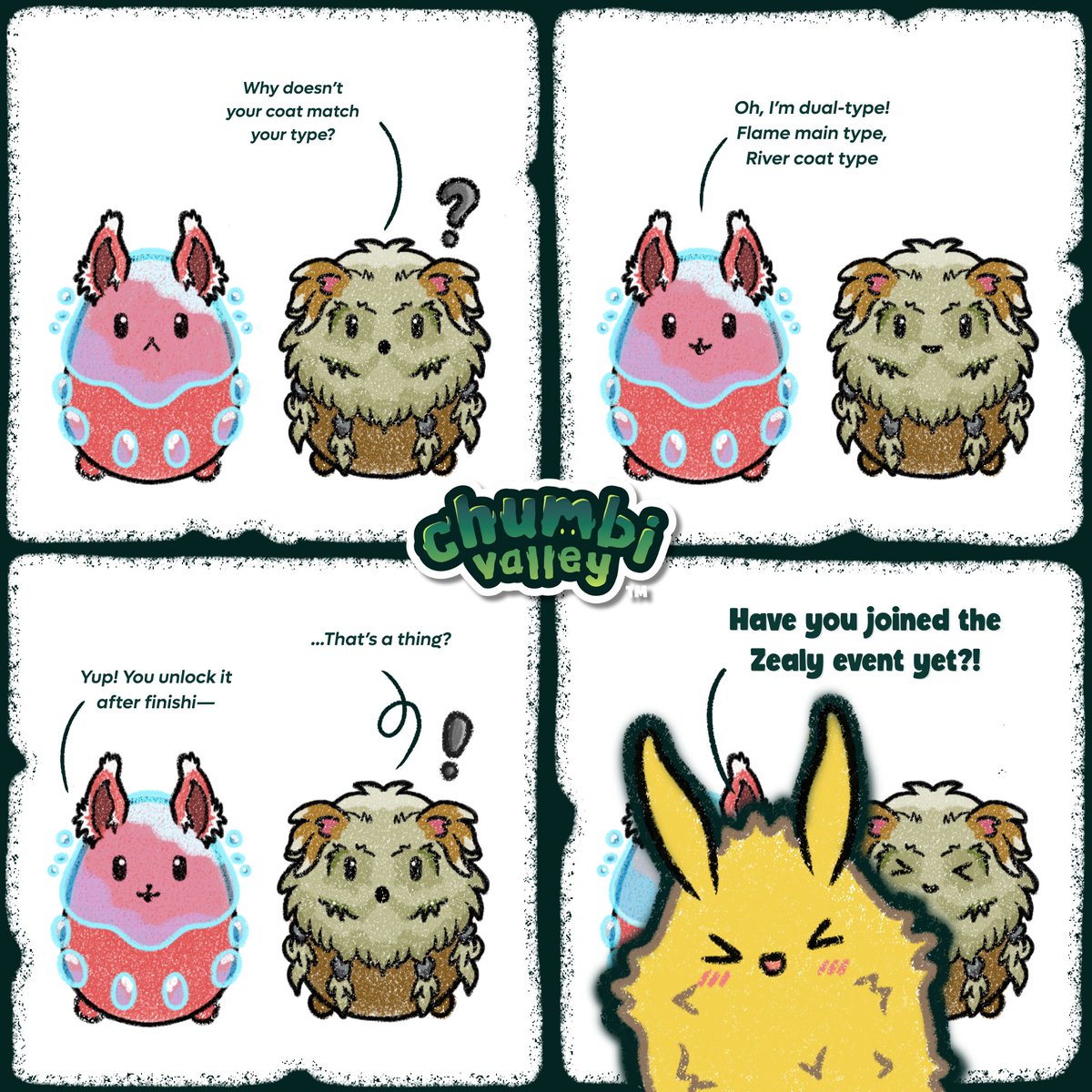 chu_mb1's tweet image. As we were saying before we got cut off... 😅

You can unlock the Dual-Type System once you complete the Purity Dex—that means collecting all 105 Pure-type Chumbi. Definitely a tough task, but nothing true Chumbi Masters can’t handle! 🌟
(And um... ahem ahem 👀)

Have you joined…