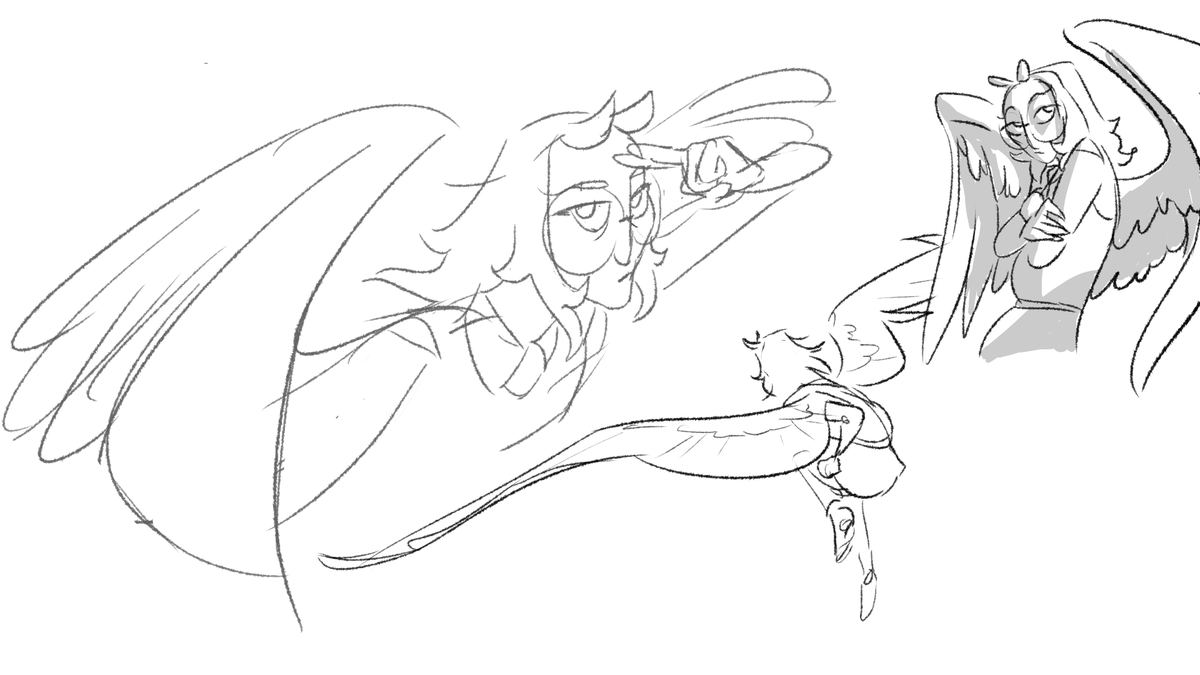 echoofspaghetti's tweet photo. sketches from when I infiltrated my friend's DnD campaign from afar >:D https://t.co/a6Lau0A9kz