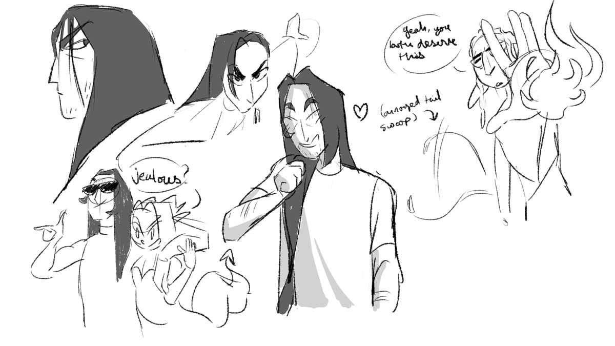 echoofspaghetti's tweet photo. sketches from when I infiltrated my friend's DnD campaign from afar >:D https://t.co/a6Lau0A9kz