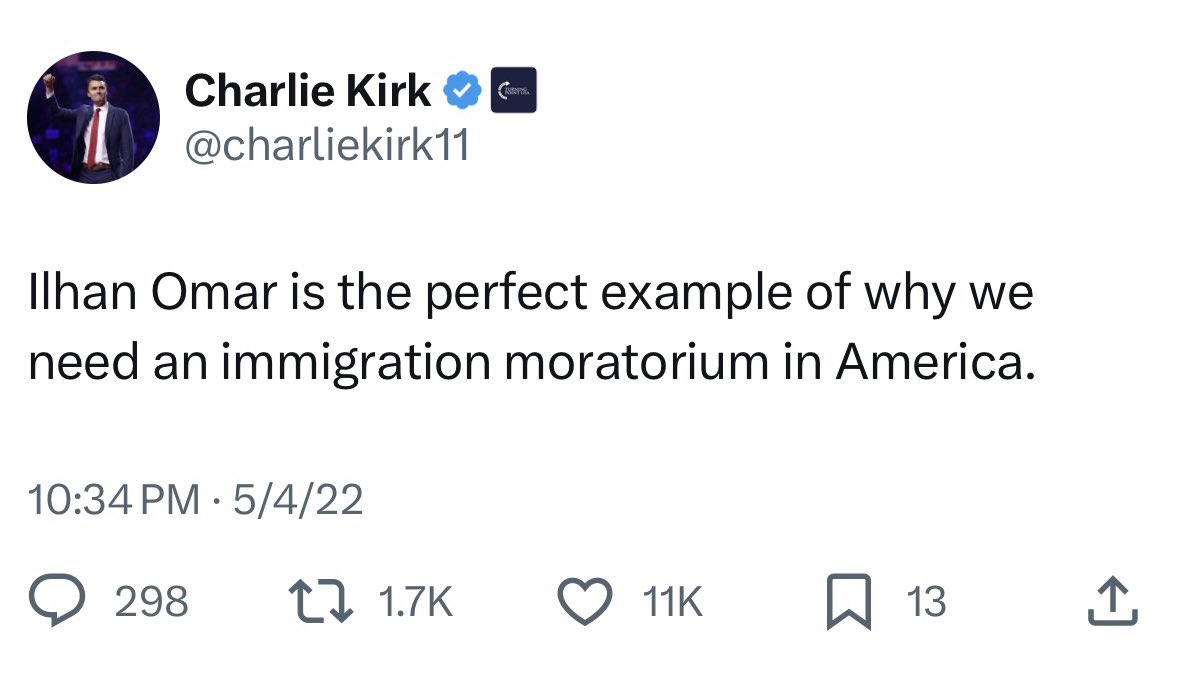 We should honor Charlie’s legacy by instituting an immigration moratorium in America