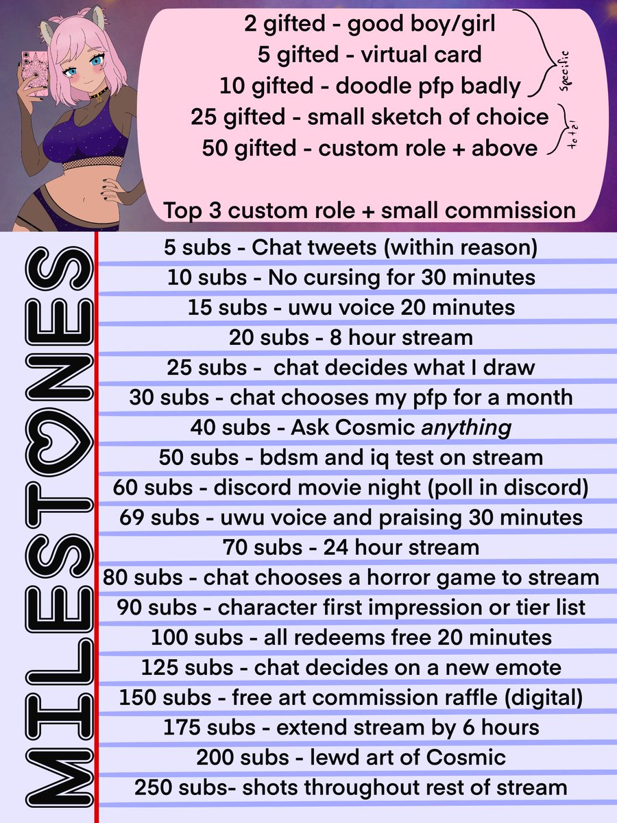 CosmicTPrincess's tweet photo. My affiliate anniversary has fallen upon us!! Come hangout throughout the week and let's see how far we go! https://t.co/tA4USWB6tG