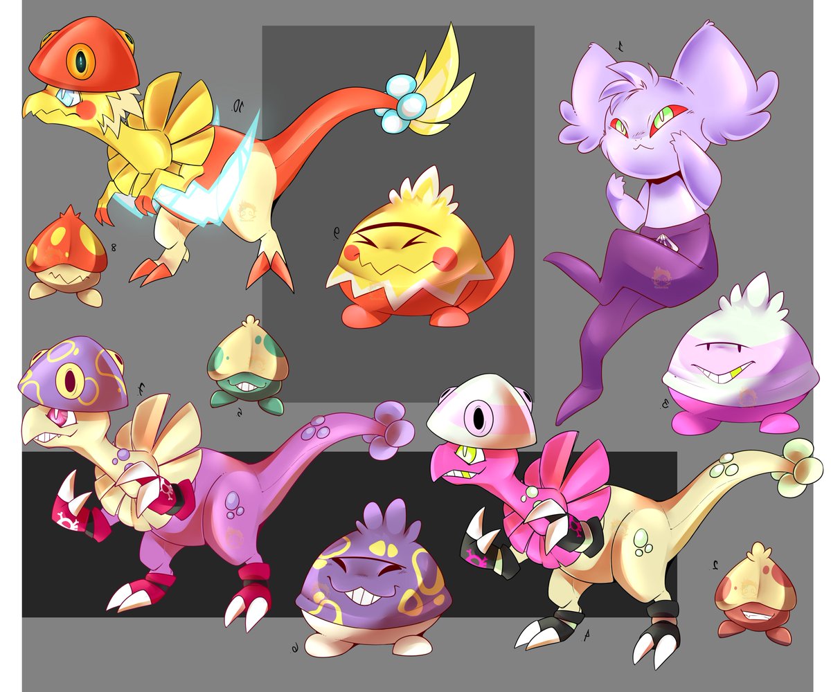 pikachim221's tweet photo. set #chamblemon | set #mushroomon | set #zolt
2 - 5 -8 #familiar - 20$
3-6-9 #shroomish - 25$
4-7-10 #breelom - 40$
ANY whole set special price: 50$
#special #digimon #pokemon #pokefusions #hybrid
#mushrooms #dinos #pants #virus #electric #grass #plant https://t.co/LLGlh7lSZw