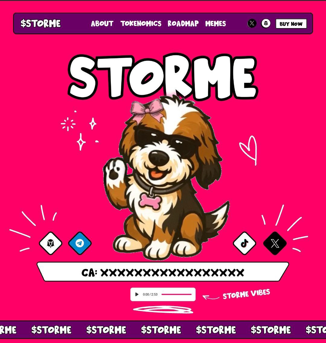 🔥 Big moves, bigger momentum.

The $STORME site is live and updated 👉 storme.fun
The pack is restless. The launch is near.
Woof ⚡🐾

#STORME #MemeCoin #LaunchingSoon