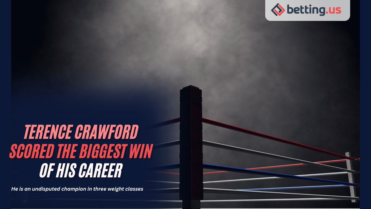 🥊Terence Crawford beats Canelo Alvarez which makes him the first male boxer in the four-belt era to become an undisputed champion in three weight classes! 

🔹Check out betting.us

#CrawfordVsCanelo #TerenceCrawford #CaneloAlvarez #bettingus #boxing