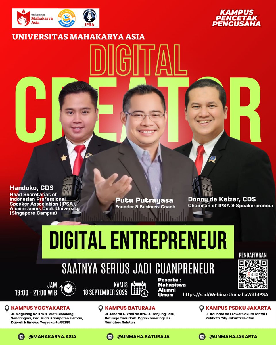 I'm hosting Digital Entrepreneur. Make sure to attend it on September 18. 
linkedin.com/events/digital…