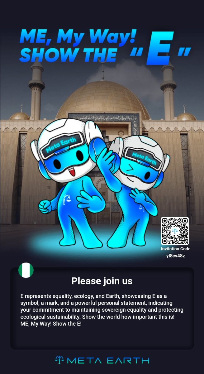 hidima199's tweet photo. 🌍✨ Ina alfahari da kasancewa cikin Meta Earth – Show the E Event!
Na fito waje yau domin nuna E Culture tare da abokaina da kuma duniya baki ɗaya. 🙌💚
@_MetaEarth_
#MetaEarth #Crypto #Airdrop #Modular #Blockchain #UBI #MEMyWay #ShowTheE
📌 #MetaEarth #ShowTheE #MEPass #Ecul https://t.co/kMNvJnlK1P