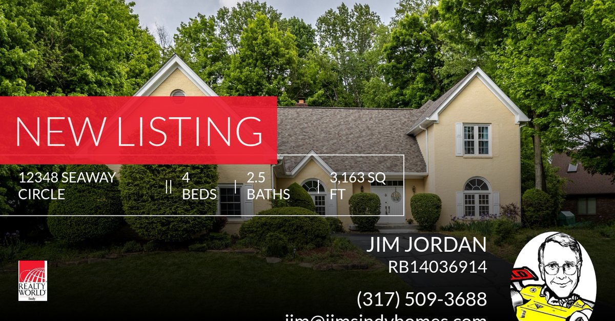 JimsIndyHomes's tweet photo. 📍 New Listing 📍 Take a look at this fantastic new property that just hit the market located at 12348 Seaway Circle in Indianapolis. Reach out here or at (317) 509-3688 for more information

Jim Jordan
Realty World Indy https://t.co/gaFuvFe1ky https://t.co/0Q8elWrt67