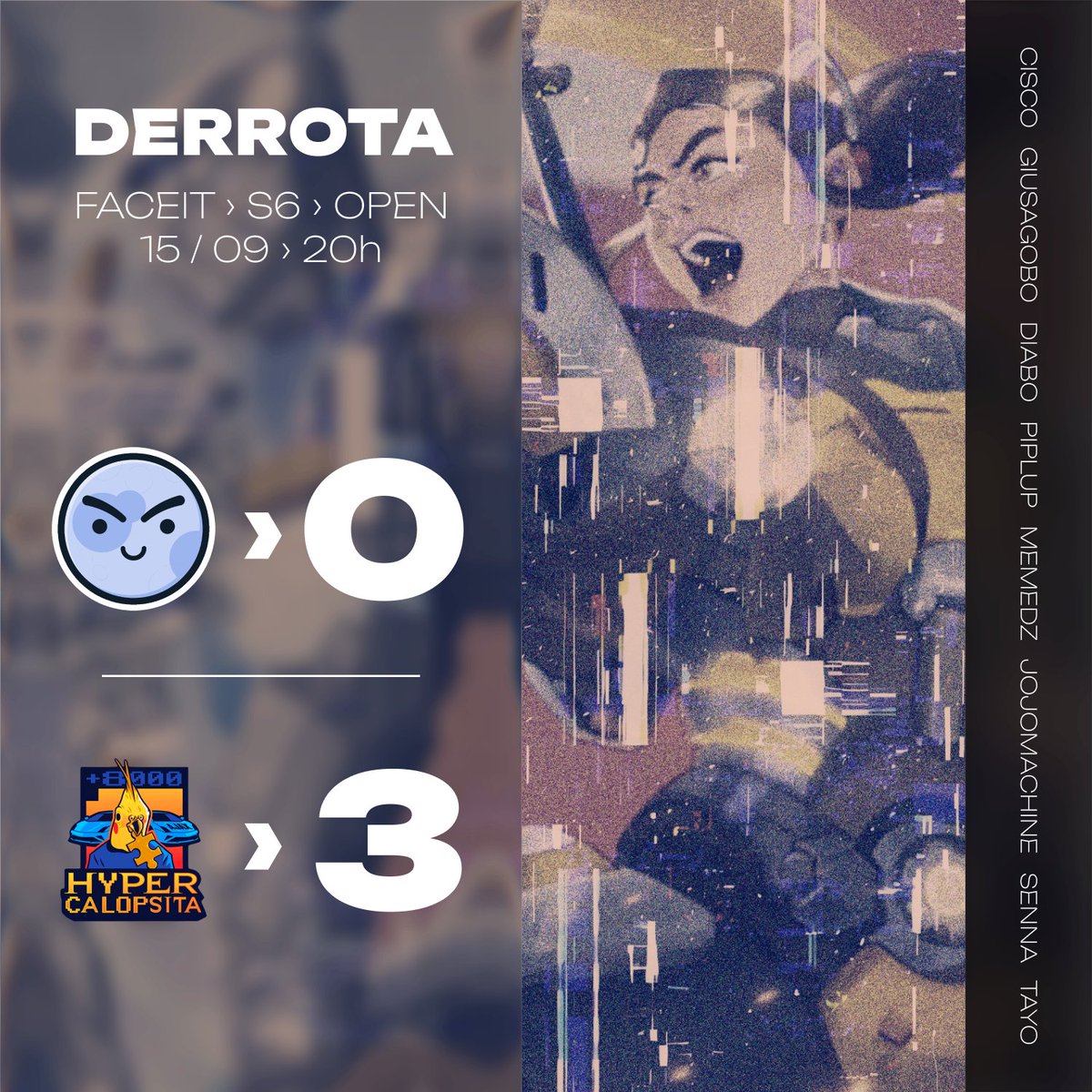 LuaCheiaOW's tweet image. 🌑 Fim da temporada

A Hypercalopsita levou a melhor no nosso último jogo da season.

Apesar da derrota, carregamos o orgulho de tudo o que construímos até aqui. Obrigado a todos pelo apoio de sempre 💙

#NoiteDeLuaCheia