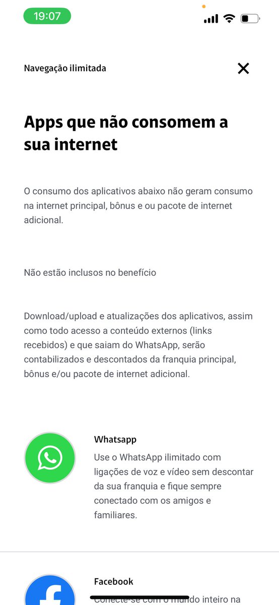 barbieri_c's tweet photo. @ClaroBrasil : O atendimento não consegue explicar:
Tenho 41 GB de internet principal; Consumo médio mensal: 18 GB; Apps utilizados, que NÃO geram consumo:
WhatsApp
Instagram
X
E então: Voce atingiu 100% do seu pacote de internet. Contrate um novo pacote para voltar a navegar. https://t.co/anL8tAaZsQ