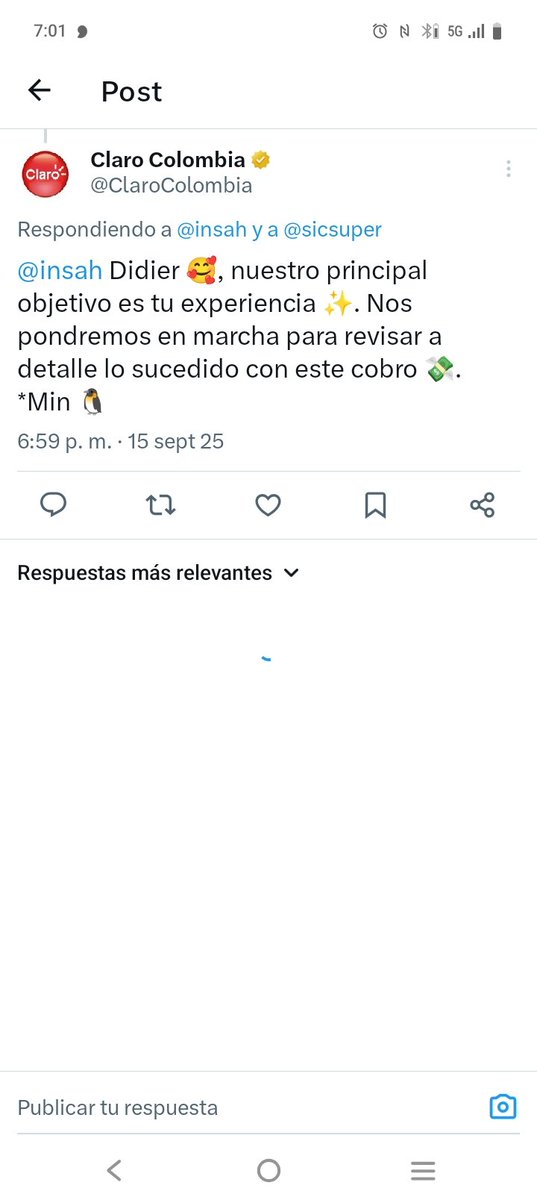 HIJOS DE PUTA BRUTOS <a href="/ClaroColombia/">Claro Colombia</a> fallando la mierda de servicio de esta porquería de empresa y supuestamente desde el 8 de septiembre me están ayudando y ni siquiera saben que están haciendo MALPARIDOS MEDIOCRES con razón la mierda de servicio!