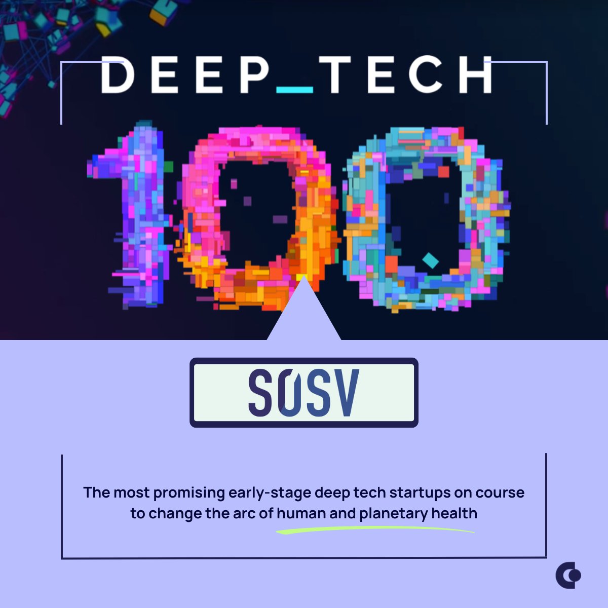 We're deeply proud to be part of the <a href="/SOSV/">SOSV - Deep Tech for Human and Planetary Health</a> portfolio and honoured to be included in their inaugural Deep Tech 100 list 🗒️Check out the full list here: bit.ly/45ZFJTF #DeepTech #Innovation
