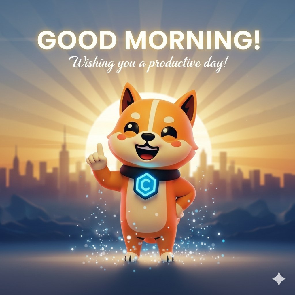 GM！"Early birds like me are full of energy, and for those who sleep in... Oh, you might need this 'Good Morning Energy Shot', after all, today's KPI won't finish itself just because you hit the snooze button 😎"