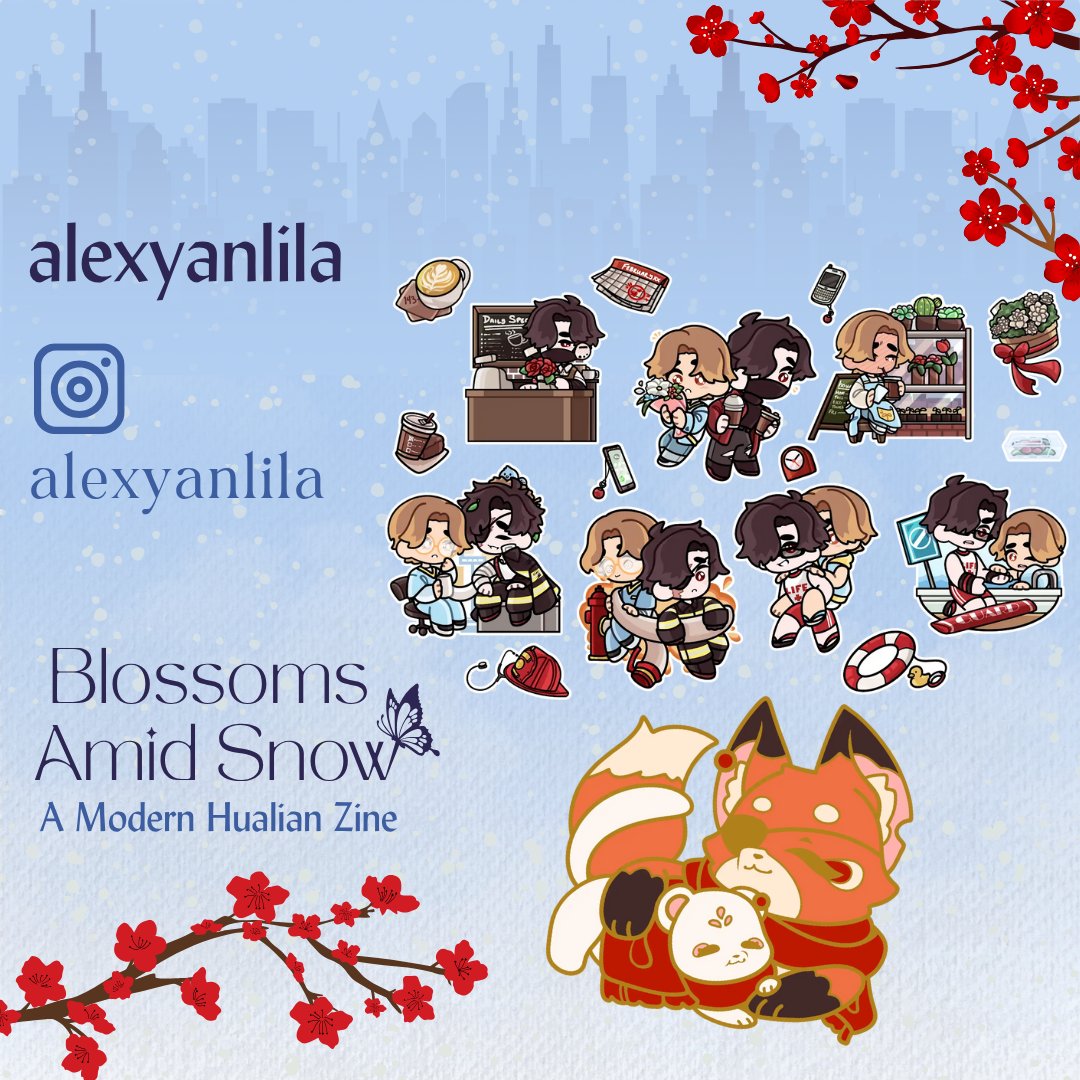 Blossoms Amidst Snow: a Modern Hualian zine (@hualianmodernau) on Twitter photo First up with our contributors, we'd like to show off our merch artist, @/alexyanlila (Instagram)! Get a bundle to get your hands on their amazing sticker sheet, enamel pin, and digital banner! 
🛒 blossomsamidstsnow.bigcartel.com First up with our contributors, we'd like to show off our merch artist, @/alexyanlila (Instagram)! Get a bundle to get your hands on their amazing sticker sheet, enamel pin, and digital banner! 
🛒 blossomsamidstsnow.bigcartel.com