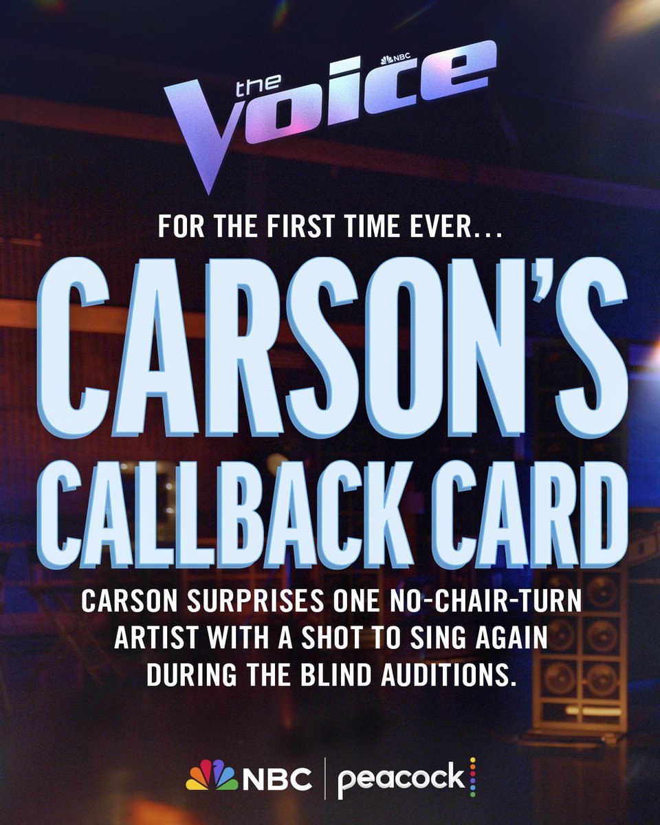 NBCTheVoice's tweet image. The callback list is up, and Carson Daly put it there. #TheVoice premieres Sept 22 8/7c | @NBC and Peacock