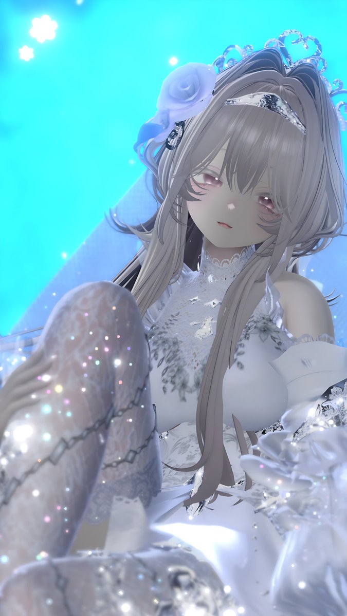 おはよ〜(՞ ܸ. .ܸ՞)"

さらに可愛くなったお姉さん改変ミルフィちゃんに改めてルミナスブライド着せてみた…！やっぱりデザインが好きすぎる♥

これからまたUnityと戦うよ…😢

#VRChat 
#Milfy3D
#Pirouette_C 
#Syalls_Atelier
#餅亭