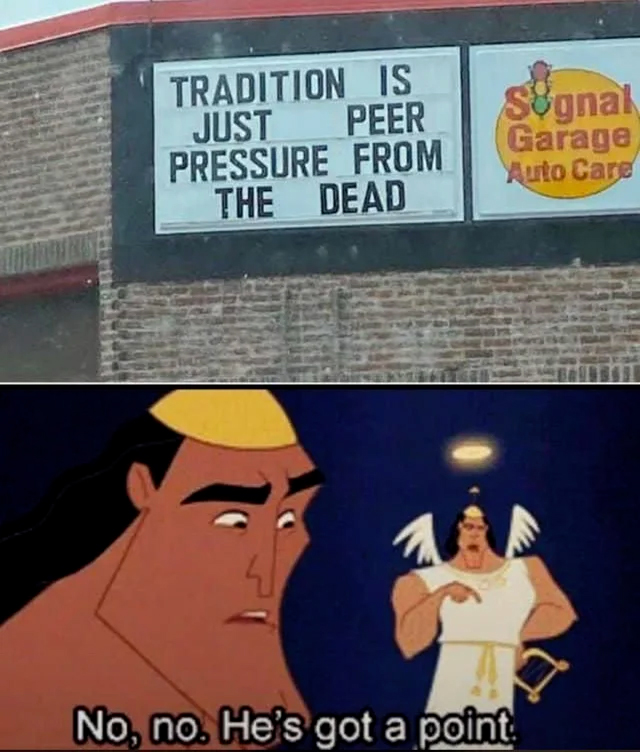 Is he wrong though?