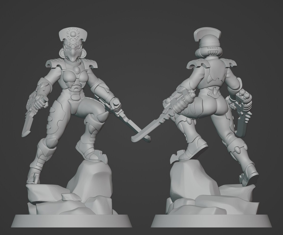 Chepac_3d's tweet image. Aprovechando los ratos libres para avanzar mis proxis de &quot;space elves&quot;. 🧝‍♂️🧝‍♀️

#b3d #blender #3dmodel #3dart #WarhammerCommunity #warhammer40k