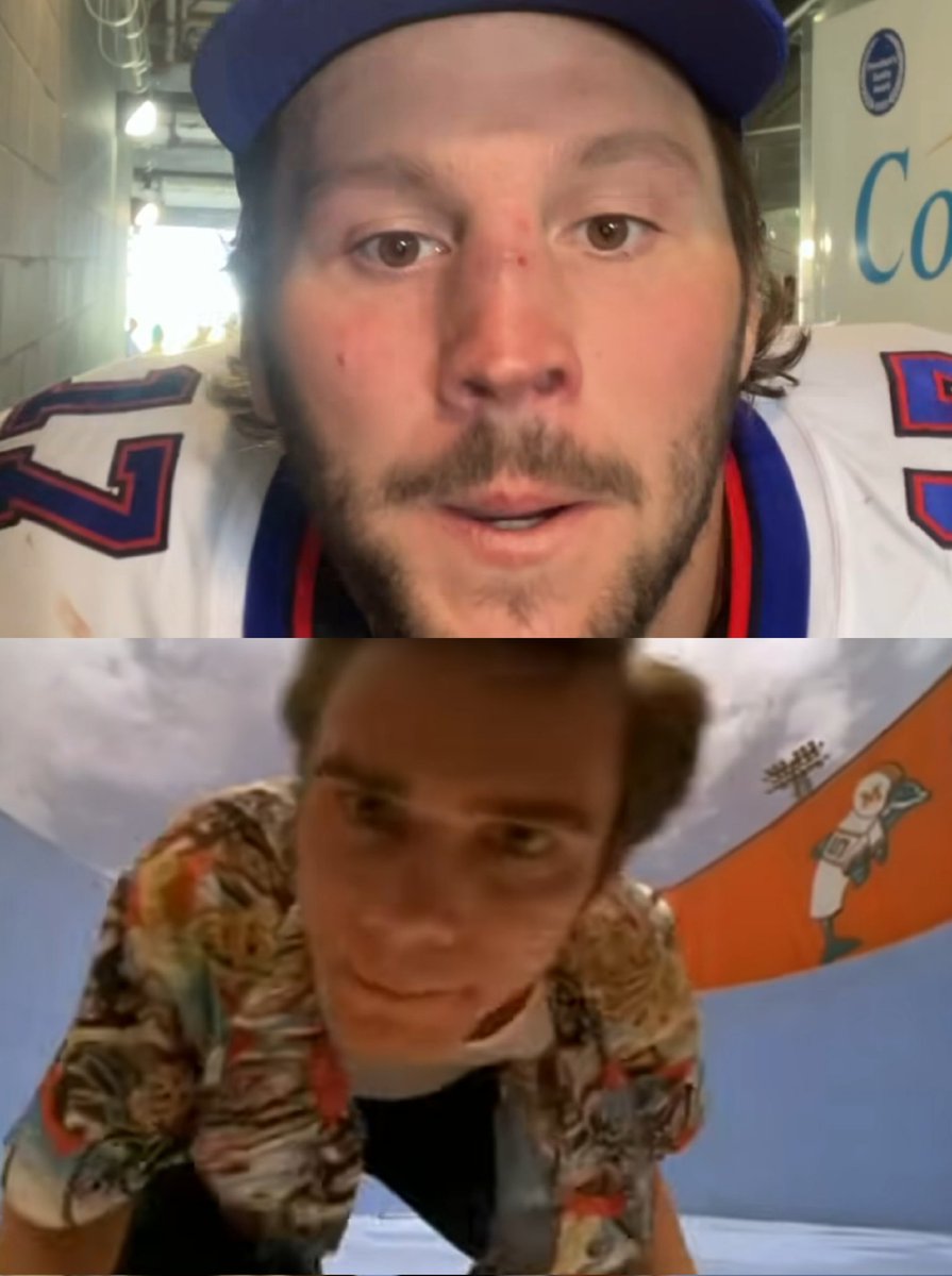 jengor06's tweet photo. Am I the only one who thought of this after the "Big Dubs" video?!   @JoshAllenQB is our special agent!  Squish the fish week!  Go Bills!  @BuffaloBills https://t.co/BEpHmMUV0b