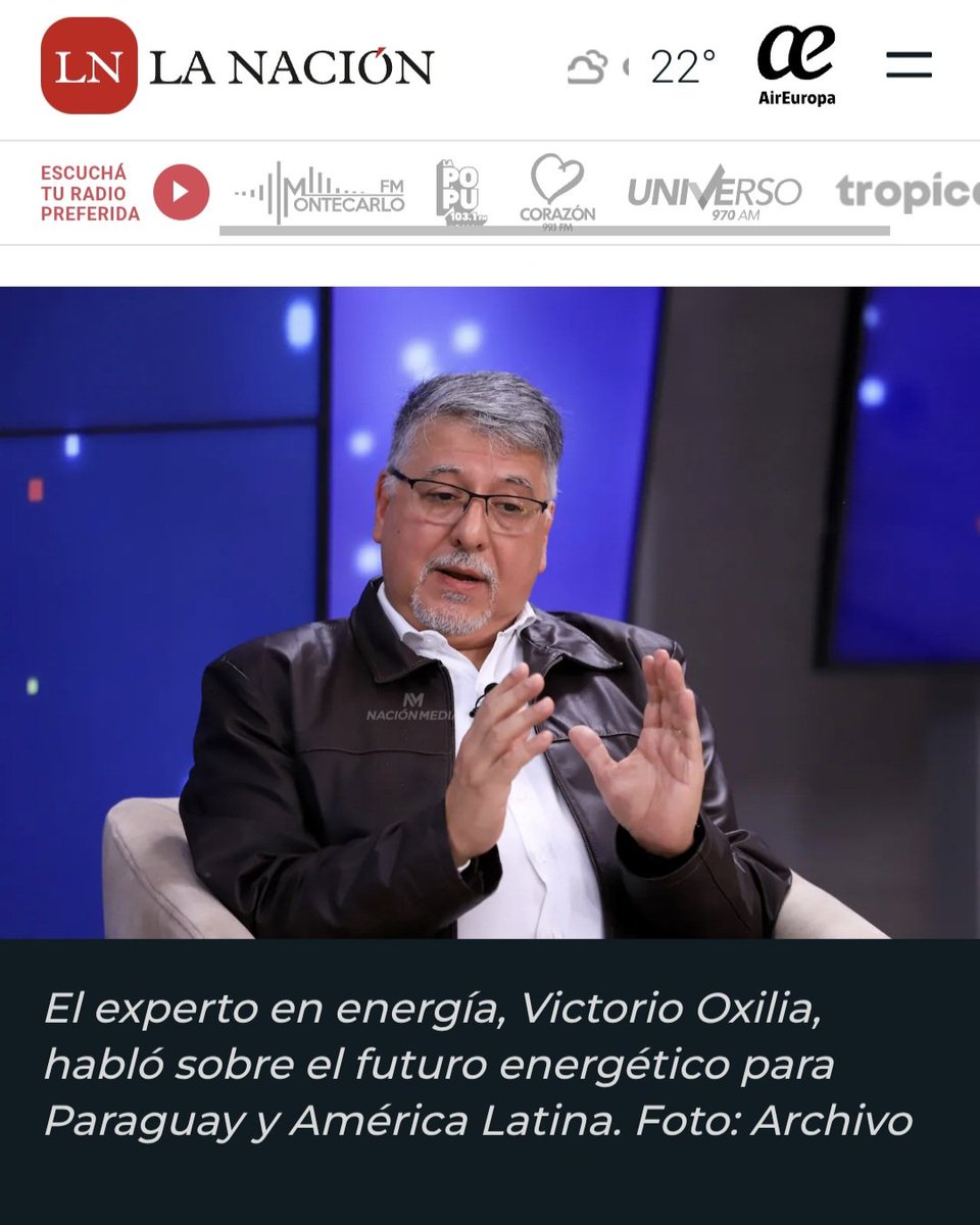 Correcta apreciación y análisis sobre la realidad de la generación eléctrica solar, en particular, en LATAM.
Link: lanacion.com.py/politica/2025/…
