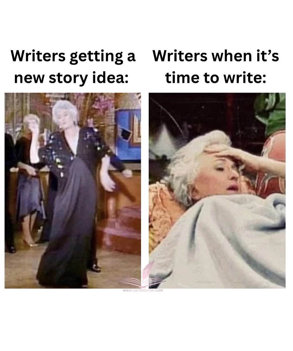 The #writer struggle is real.

What do you love about your story? 

#writingcommunity 
#memes