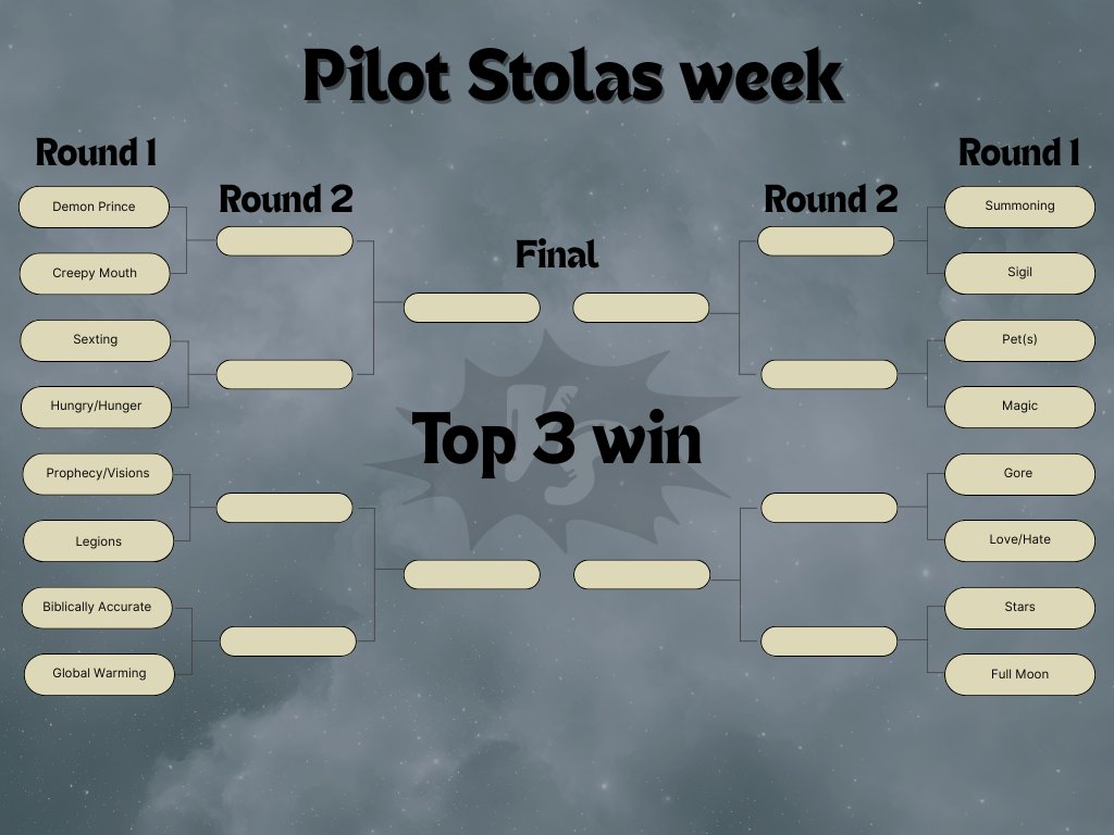 pilotstolasweek's tweet photo. Let the voting begin!
-
#pilotstolasweek #pilotstolas #helluvaboss https://t.co/3wmLwG1qtr