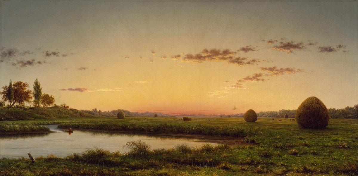 Martin Johnson Heade - "Haystacks on the Newburyport Marshes" (1862)