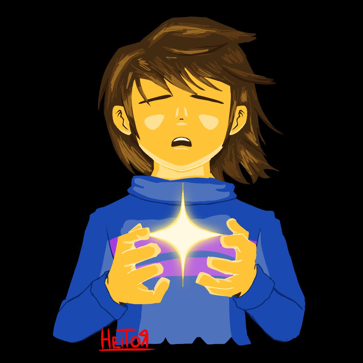 Desenho rushado para o aniversário de 10 anos de Undertale

" Isso te enche de determinação"
#undertale10thanniversary #undertale