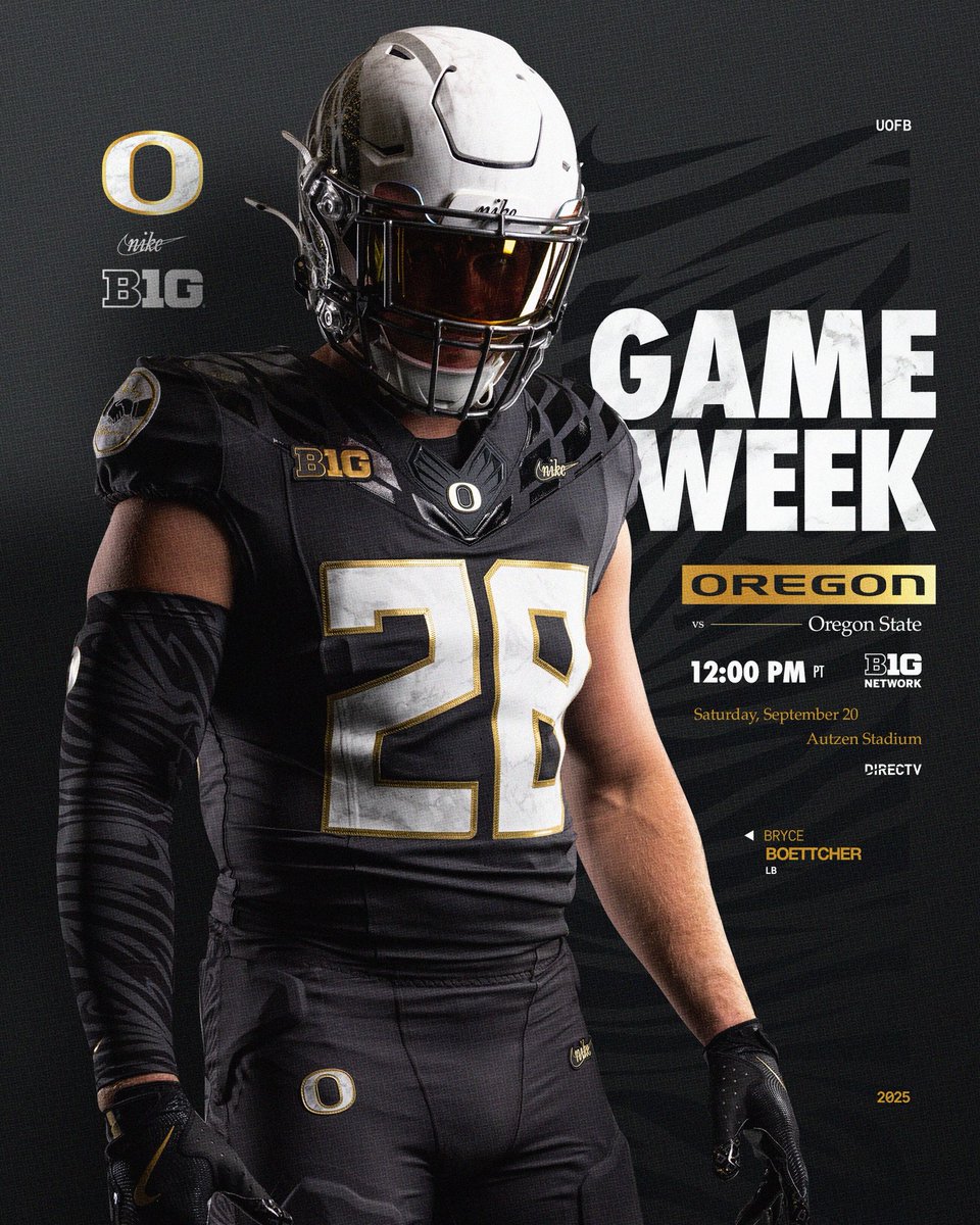 Back home this week for an in-state showdown. #GoDucks