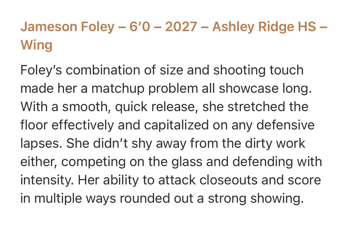 Thank you <a href="/Epic_Hoops/">E.P.I.C Hoops</a> for the write up and recognition!  Excited for HS ball! <a href="/HoopsEdu/">Sean Mims</a> <a href="/AR_girls_hoops/">AR Girls Basketball</a> <a href="/PGH_SCarolina/">Prep Girls Hoops South Carolina</a> <a href="/2027Fbcreign/">FBC Reign 2027 GUAA</a> <a href="/Swanny1973/">Bret Swanson</a> <a href="/rfvann24/">Rachel Vann</a> <a href="/CoachVann35/">Justin Vann</a> <a href="/sceyetesthoops/">South Carolina Eye Test Hoops</a>