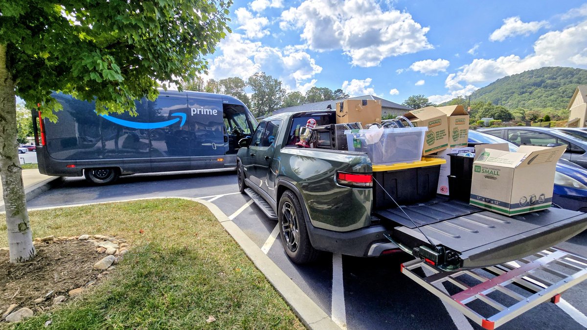 Nearly 250kwh of Rivian goodness in this picture!